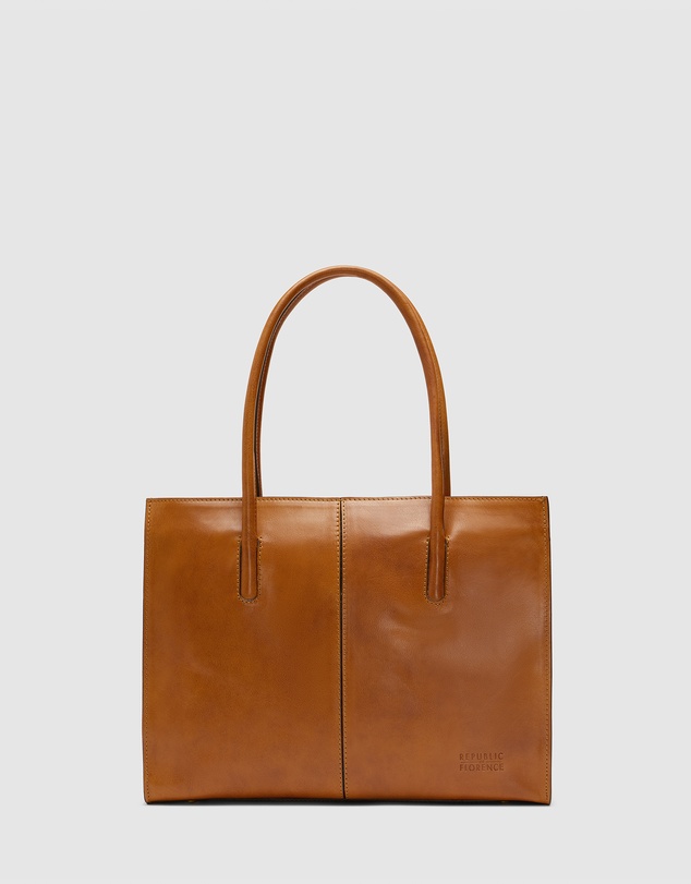Florence - The Florence Tan Leather Tote Work Bag