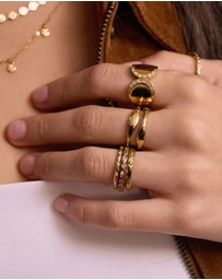 Arms Of Eve - Lorenzo Gold Stacking Ring