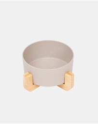Mog & Bone - Single Bamboo Dog Bowl Mocha