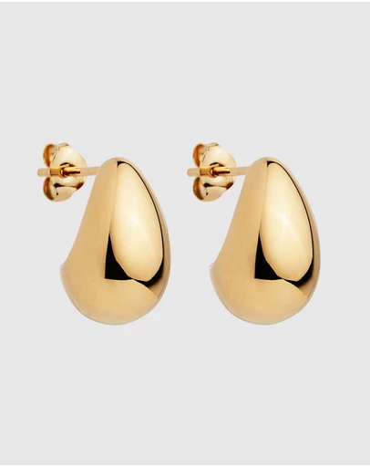 Najo - Baby Umbra Yellow Gold Earrings