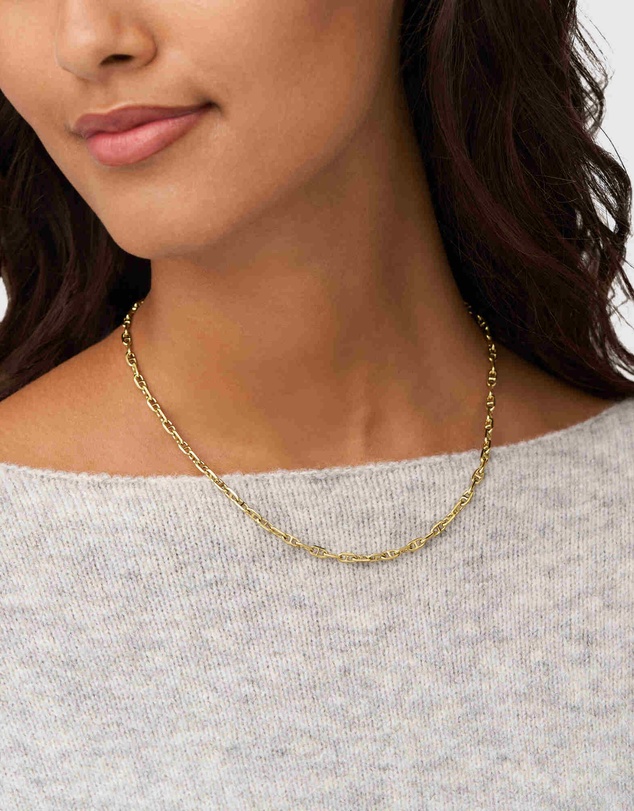 Fossil - Heritage Gold Tone Pendant Necklace