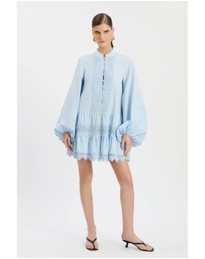 Bardot - Antonia Lace Trim Mini Dress
