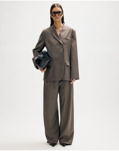 Mocha Pinstripe