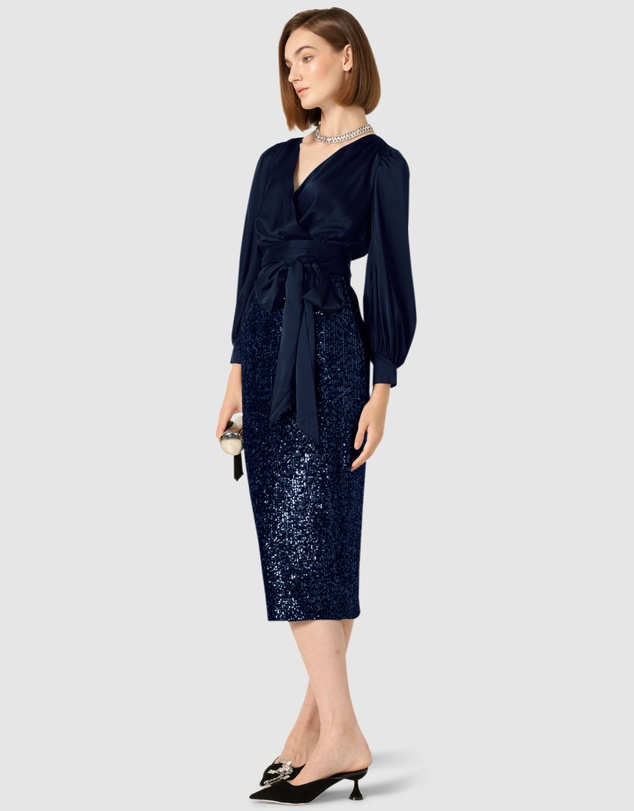 SACHA DRAKE - Sequin Pencil Skirt