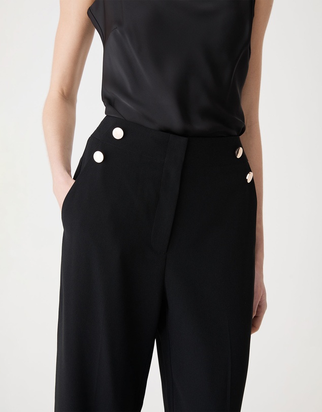 Forcast - Veronica Button Crepe Pants