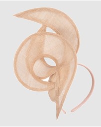 Max Alexander - Nude Sinamay Racing Fascinator