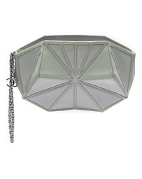 Pre-Loved by Azura Reborn - Pre-Loved Pearlescent Lambskin Midnight Swim Wristlet Clutch