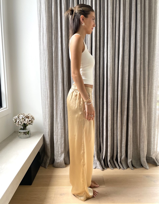 SILK MAGNOLIA - 100% Silk Pants