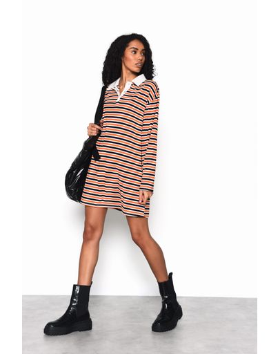 ORANGE MULTI STRIPE WHITE
