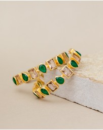 Meshca - Roundhouse Hoop Earrings