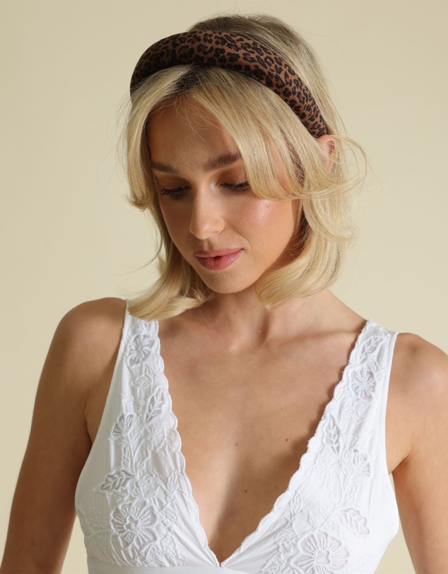 Morgan & Taylor - Ryder Leopard Headband in Brown