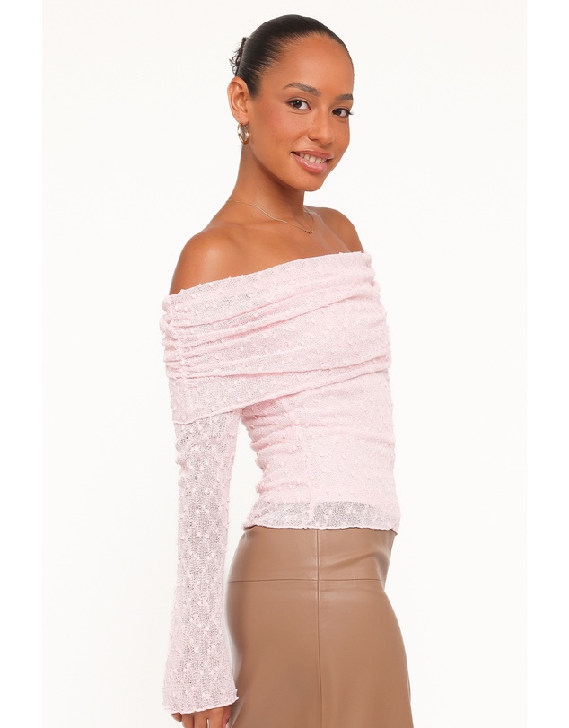 Petal & Pup - Wilma Off Shoulder Top - Light Pink