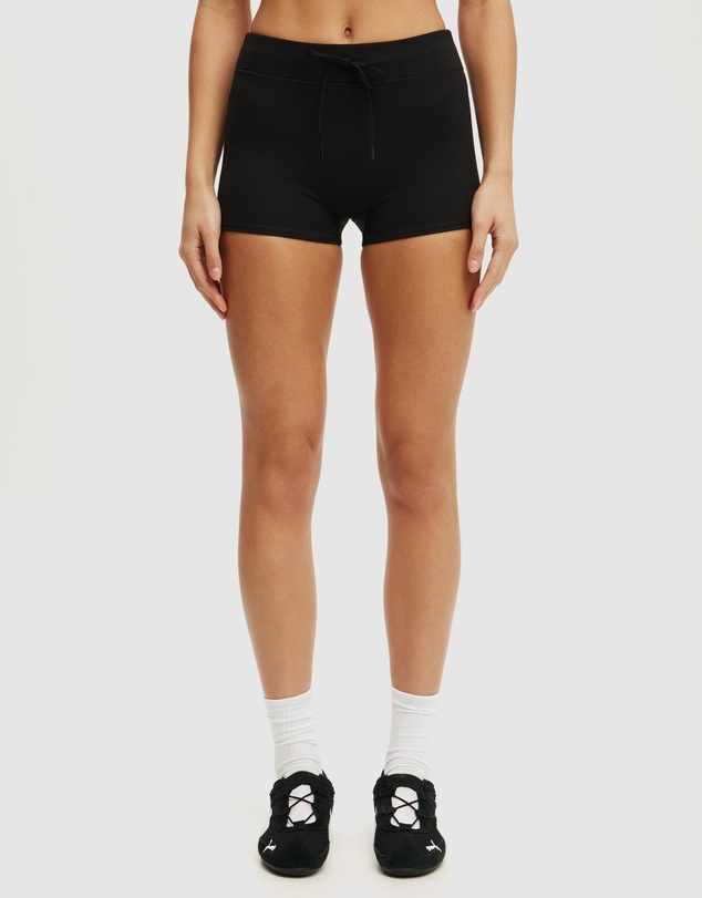 Cotton On Body Active - Ultra Soft Tie Side Roll Over Micro Shorts