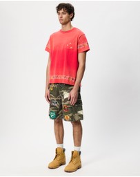 Found - Embroidered Flower Border Tee