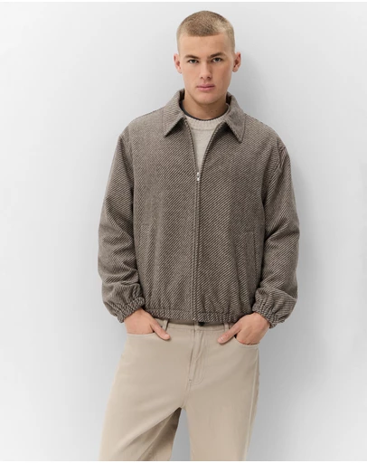 UNISON - Wool Blend Bomber Jacket