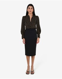 Forcast - Safira Midi Pencil Skirt