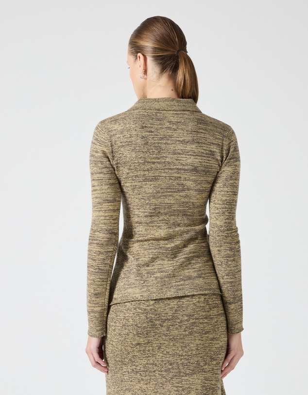 Third Form - Melange Knit Shirt