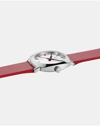 Mondaine - Mondaine Official Swiss Railways Petite Cushion Vegan Leather Watch