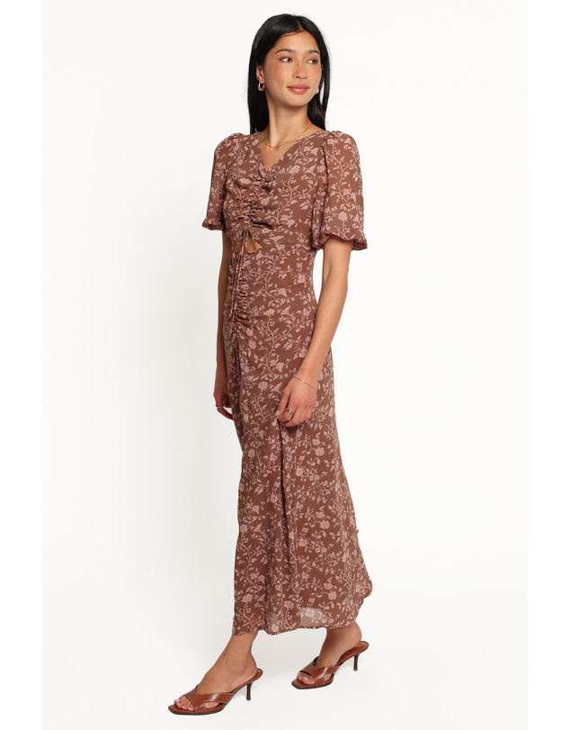 Petal & Pup - Munro Maxi Dress - Brown Floral
