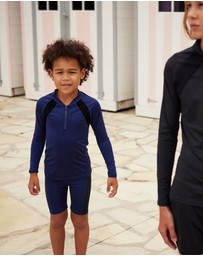 Aqua Blu Kids - Building Blocks Long Sleeve Rash Vest - Kids