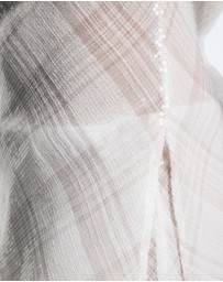 Lover - Venus Sequin Check Asymmetrical Top