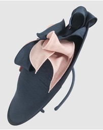 Max Alexander - Navy Pink Plate Racing Fascinator