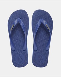 Boomerangz Footwear - Men's Navy/Black Thongs with arch support and 2 x interchangeable straps