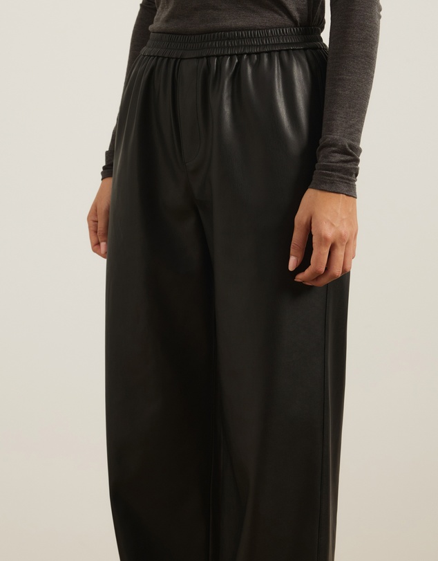 Atmos&Here - Solene Elasticated Waist PU Pants
