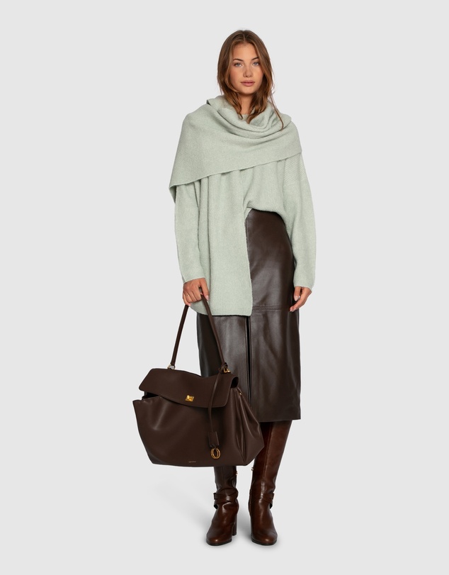 Belle & Bloom - Wrap Me Up Scarf Sweater