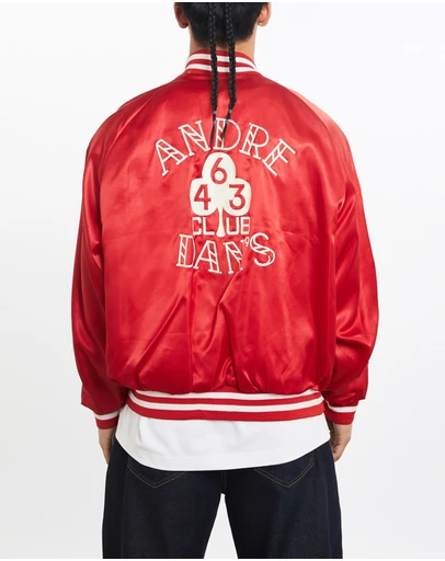 Vintage by The Real Deal - Pre Loved - Vintage 90s 'Andre Dan's Club' Satin Bomber Jacket