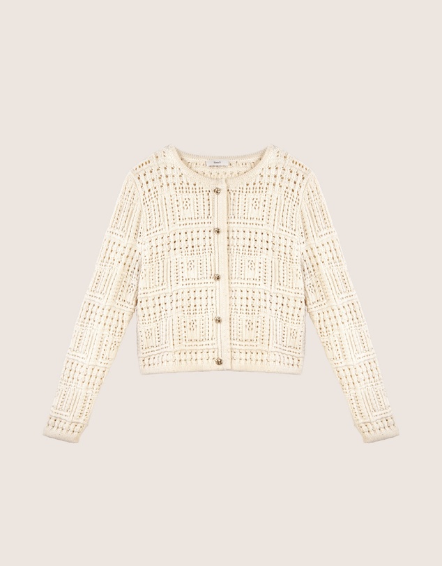 IDA+S - Thea Cashmere Crochet Cardigan