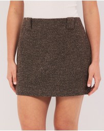 Calli - Henderson Wool Blend Mini Skirt