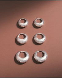 Kirstin Ash - Indigo Hoops Small