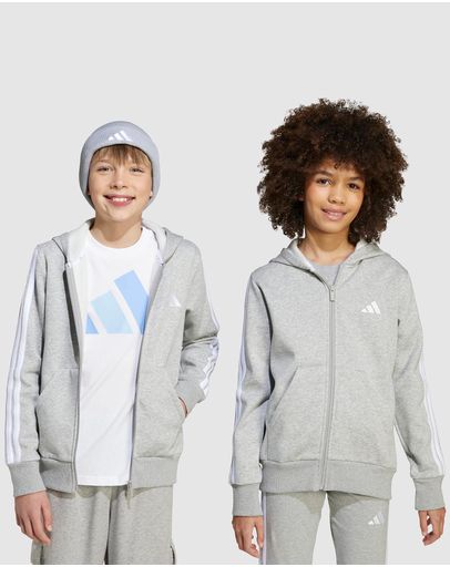 Medium Grey Heather & White