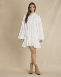 Amelius - Isabelle Ramie Tiered Mini Dress