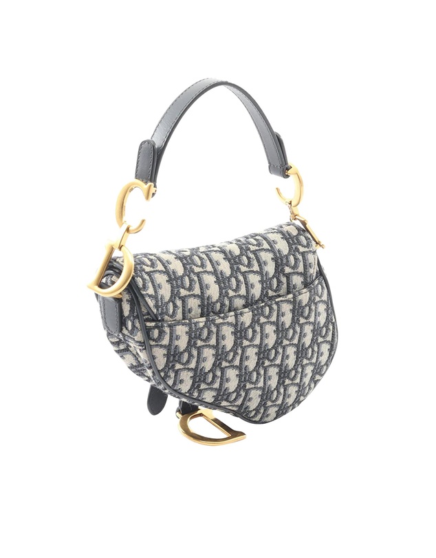 Pre-Loved by Azura Reborn - Pre-Loved Mini Oblique Canvas Saddle Bag