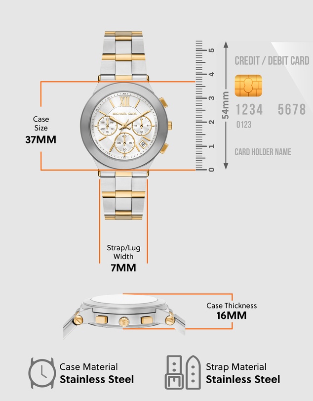Michael Kors - Billie Two Tone Chronograph Watch