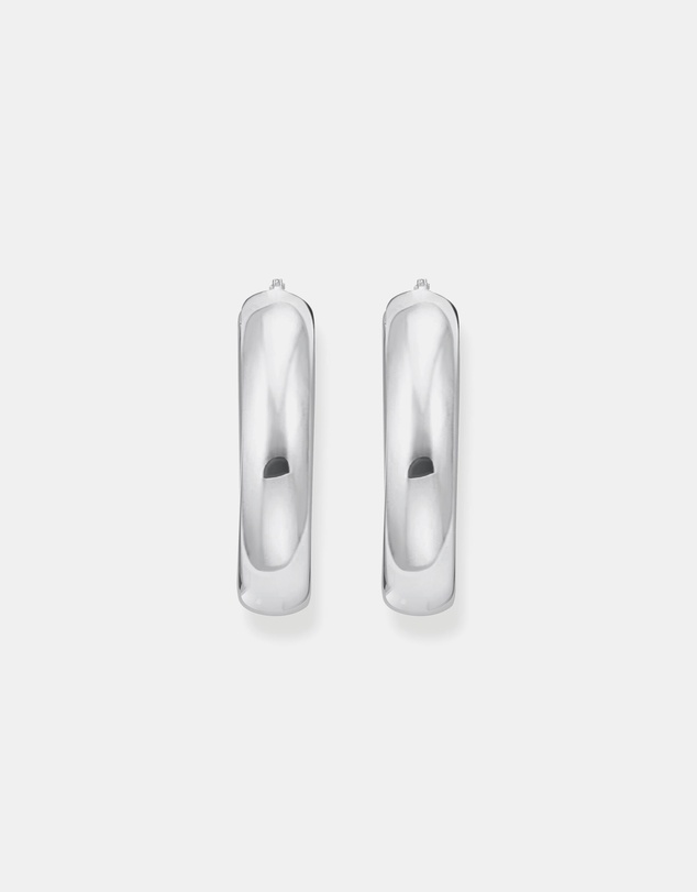 THOMAS SABO - Large chunky hoop earrings silver