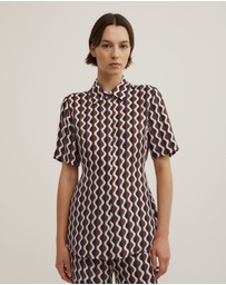 Witchery - Cupro Tie Waist Shirt