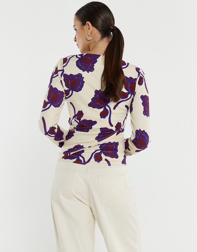 Sass - Jade Seamed Jersey Top