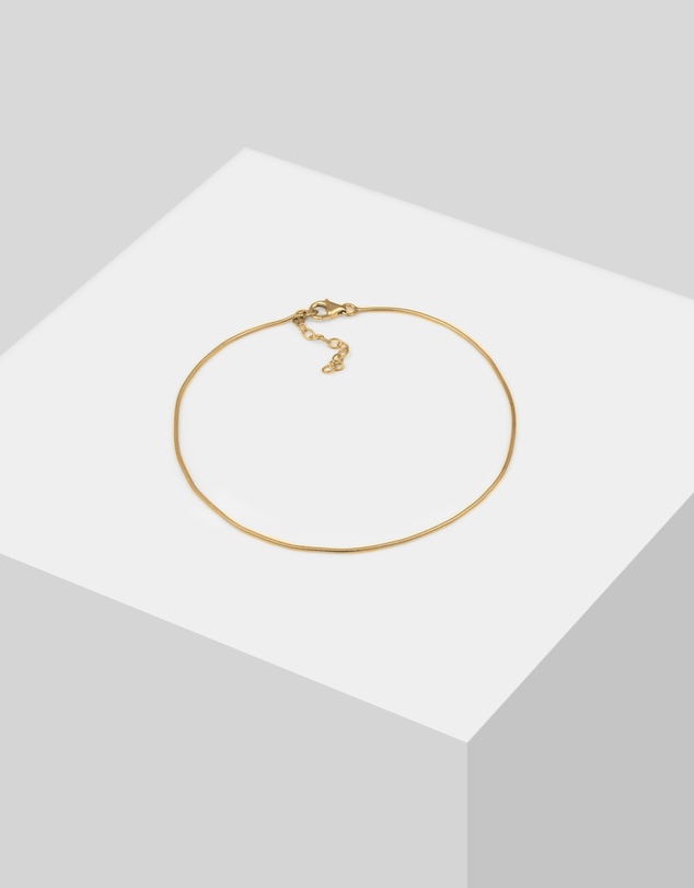 Elli Jewelry - Anklet in Gold-Plated 925 Silver
