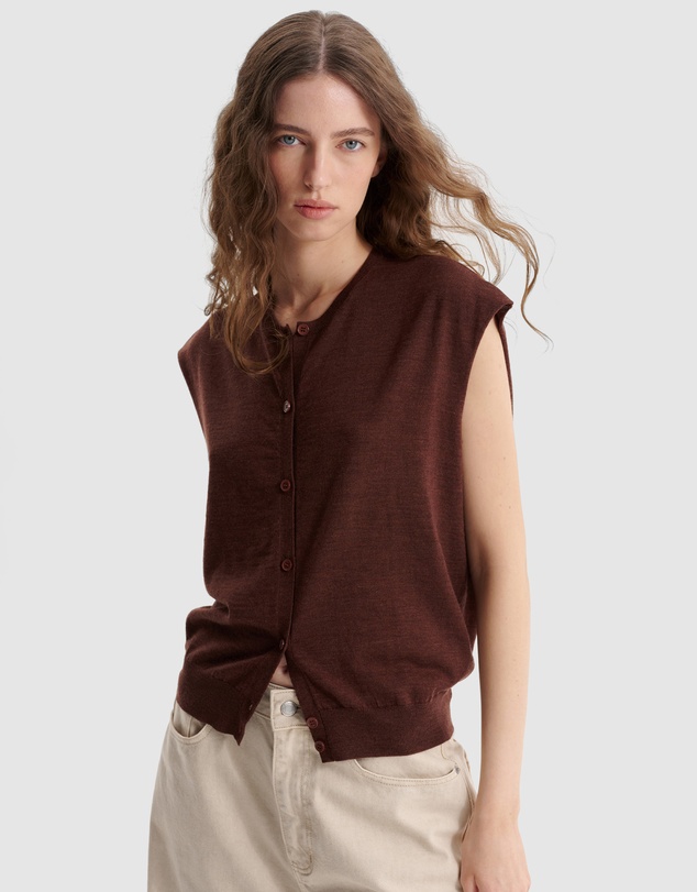 Morrison - River Knit Button Vest