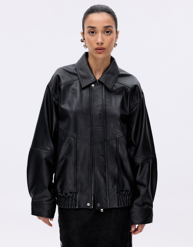 Minima Esenciales - Noah Leather Bomber Jacket
