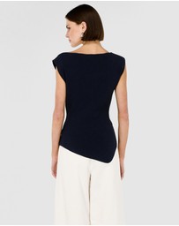 Staple the Label - Cassian Asymmetrical Knit Top