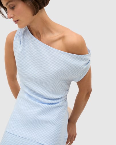 Chalk Blue Gingham