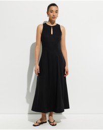 Calli - Heeley Cotton Linen Blend Midi Dress