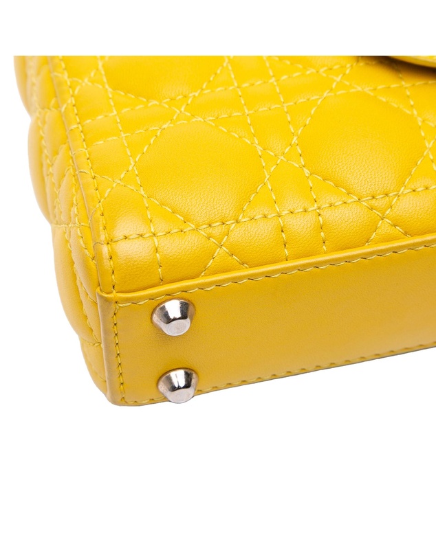 Pre-Loved by Azura Reborn - Pre-Loved Micro Lambskin Cannage Lady Dior