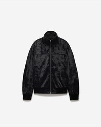 Calibre - Velvet Bomber Jacket Black