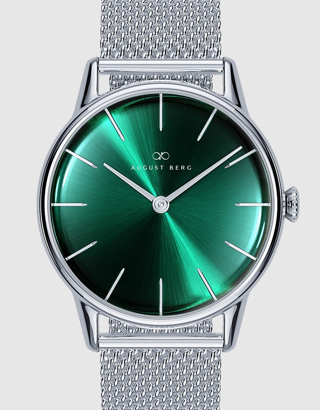 August Berg - Serenity 32mm Stainless Steel Mesh Watch