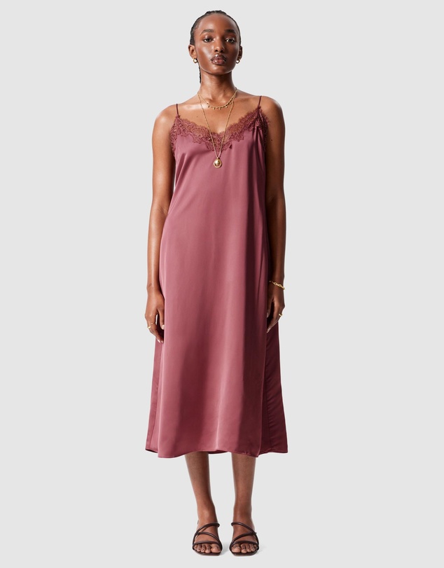 & Other Stories - Satin Slip Midi Dress